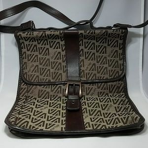 Vintage Alitalia pilot messenger bag